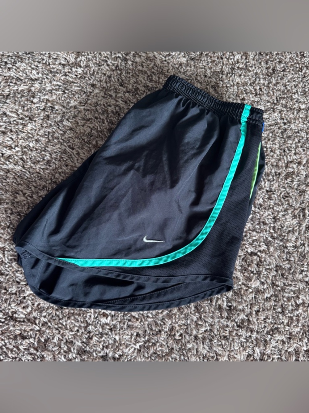 SOLD ON DEPOP - Nike Dri-Fit Shorts (Multi Color Accent)